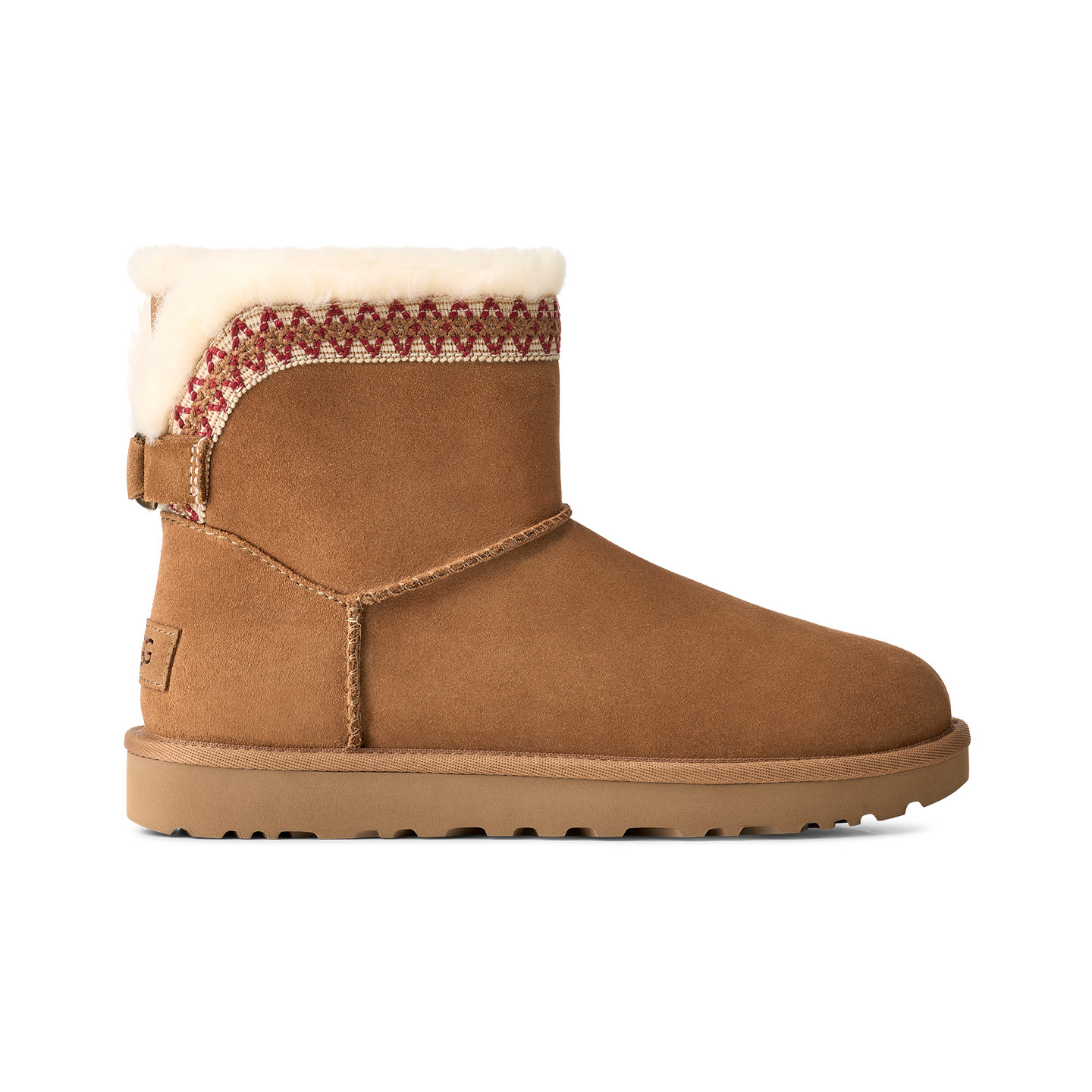 UGG秋季新款女士时尚舒适保暖纯色平底圆头短筒休闲雪地靴1174517