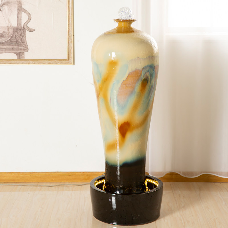 招财流水摆件循环水客厅生财创意家居酒店会所装饰办公室开业礼品,淘宝优惠券,粉丝福利购,淘宝优惠卷