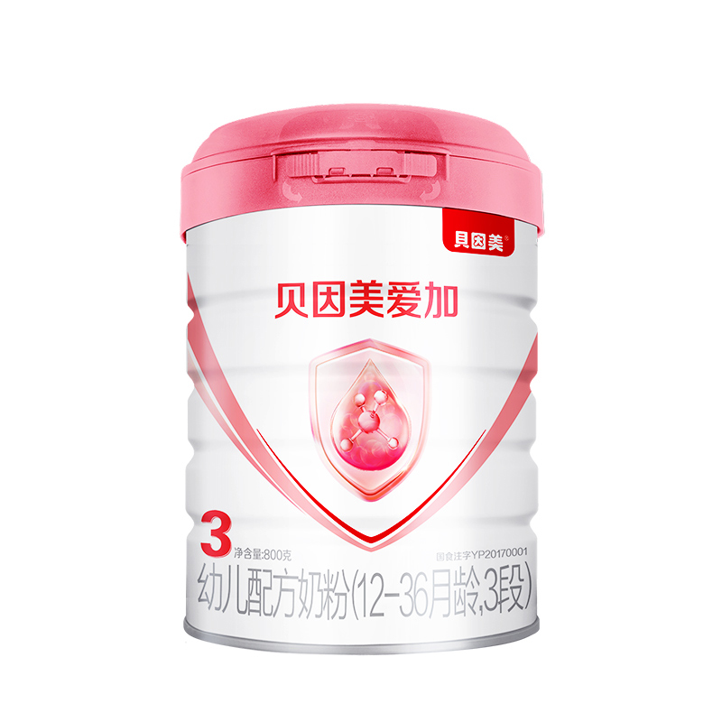 beingmate贝因美旗舰店【新老包装随机发】贝因美爱加幼儿配方奶粉3段800g 正品0