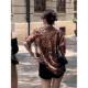 ເສື້ອຢືດ chiffon ປ້ອງກັນແສງແດດສູງ Leopard ບາງໆສໍາລັບແມ່ຍິງ