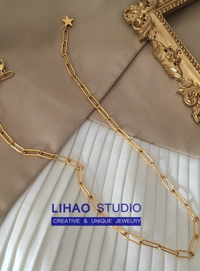 星星链条项链钛钢不掉色短锁骨链