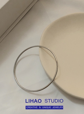 钛钢不掉色小众设计复古风手环