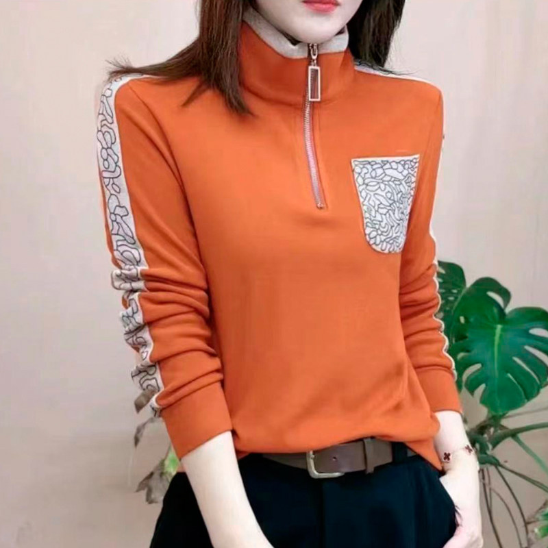 卫衣长袖秋冬款洋气半拉链双面德绒打底女上衣新款减龄显瘦小衫,淘宝优惠券,粉丝福利购,淘宝优惠卷