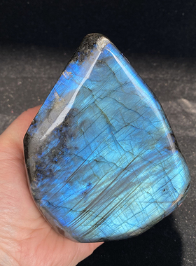 桌面摆件月光石/拉长石水晶原石