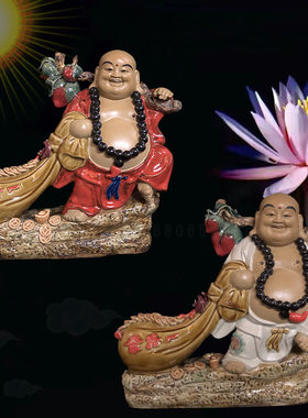 陶瓷家居摆设电视柜大肚弥勒佛