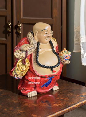 公仔弥勒佛中式风乔迁新居礼品