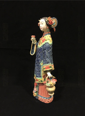 石湾公仔人物生日可爱风创意摆件