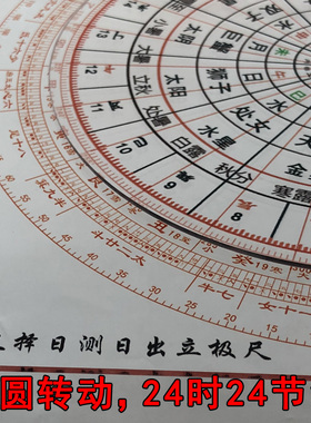 浑天仪星度 集福堂透明罗盘20公分廿八宿克择 禽星观山量天尺