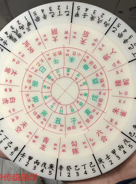 4层六壬易经活解大六壬预测转盘 16公分六壬天盘地盘神探起课四课