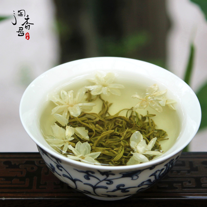 2024新茶 禹蒙飘雪 浓香特级茉莉花茶 四川雅安茶叶 蒙顶山茶250g - 图1