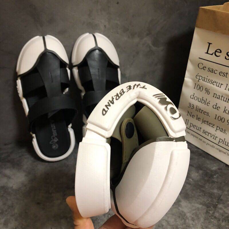 男士夏季下雨天穿的凉鞋带孔司机可以开车的包头运动拖鞋不露脚趾,淘宝优惠券,粉丝福利购,淘宝优惠卷