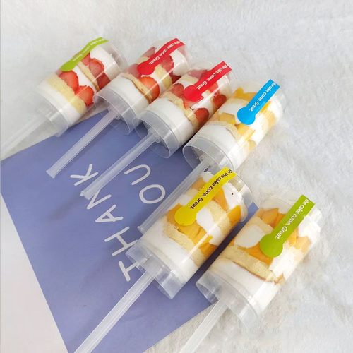 推推乐蛋糕推筒食物推进器圆形甜品台彩虹冰激凌推送器推筒推杯 - 图1