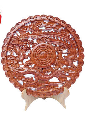 老神仙桃木七星龙凤化解床头朝西