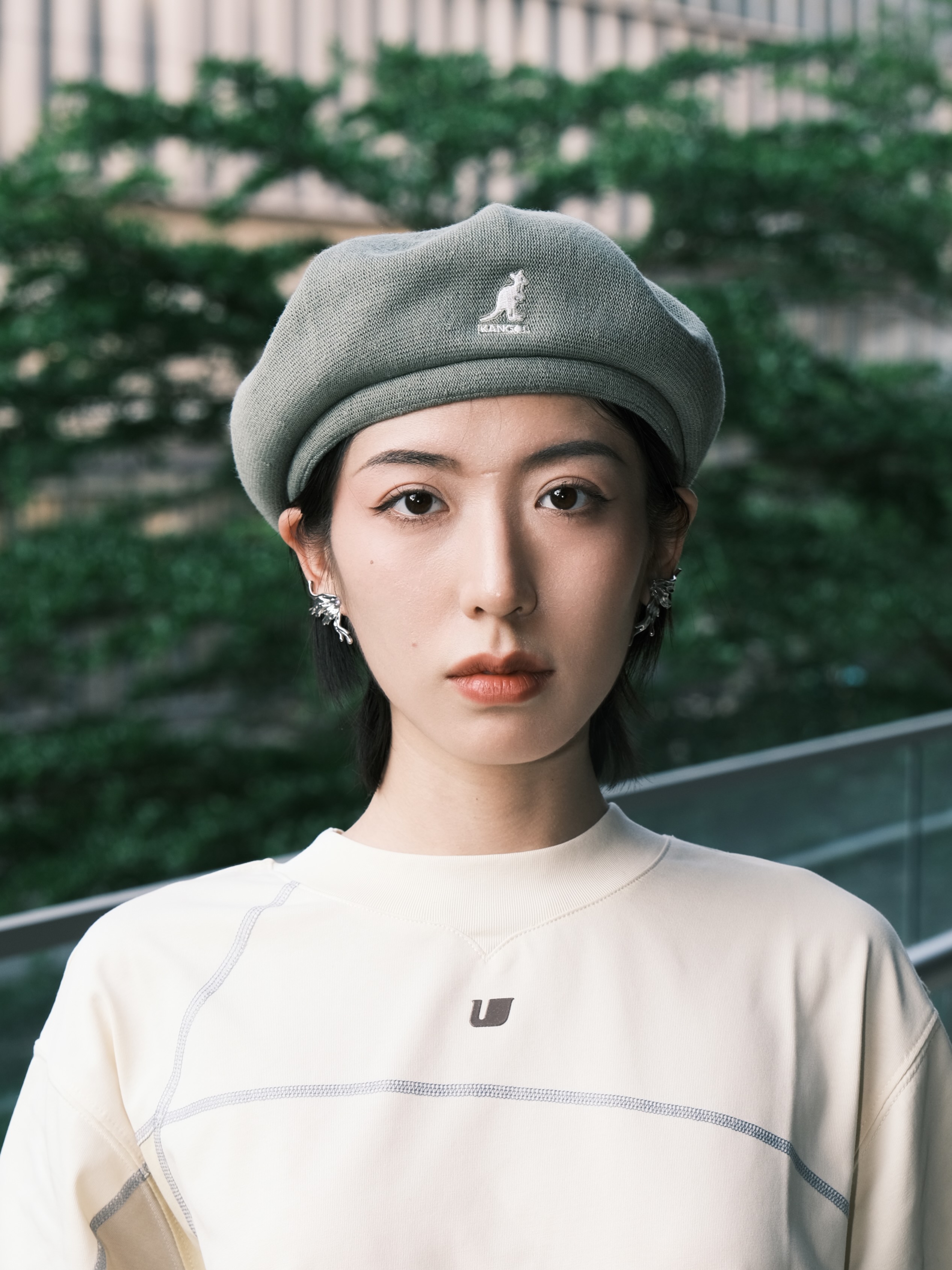 Kangol Jax Wool/Bamboo Beret袋鼠网眼羊毛八角贝雷帽男女帽子 - 图0