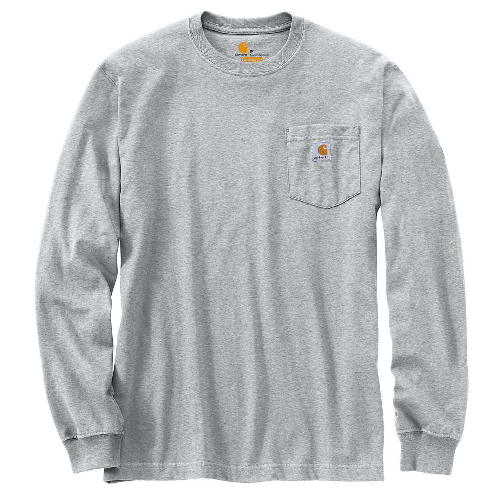 Carhartt Pocket TShirt卡哈特主线K126 口袋工装长袖T恤 宽松TEE - 图3