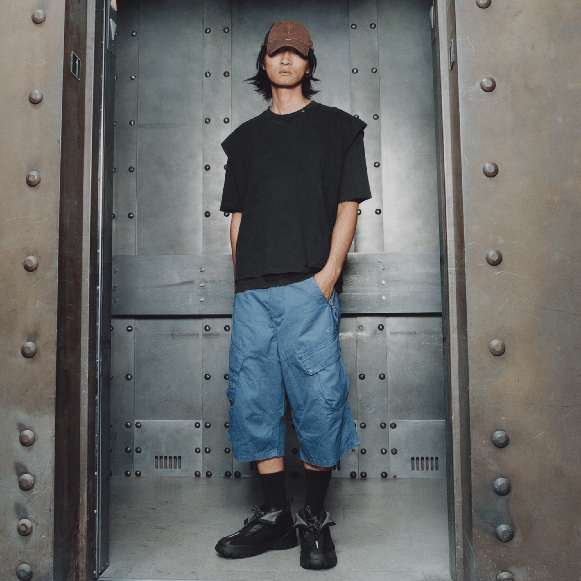 Piet x Oakley Oversized Shorts联名宽松多口袋复古工装短裤,淘宝优惠券,粉丝福利购,淘宝优惠卷