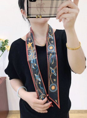 新款黑色文艺范真丝飘带腰带夏天