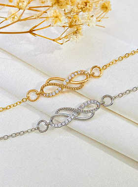 欧美ins极简风百搭麻花细手链