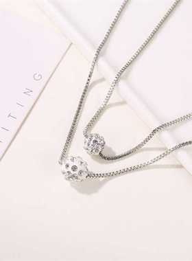 双层香巴拉球Chhici甜美锁骨链