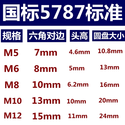 镀锌8.8级高强度外六角法兰面带垫螺栓法兰螺丝m5m6m8m1012GB5787