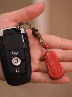 朱砂挂件事业钥匙挂原创设计