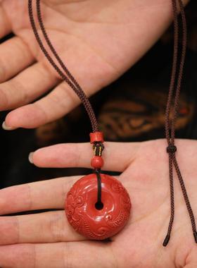 朱砂福在眼前平安扣长辈礼物