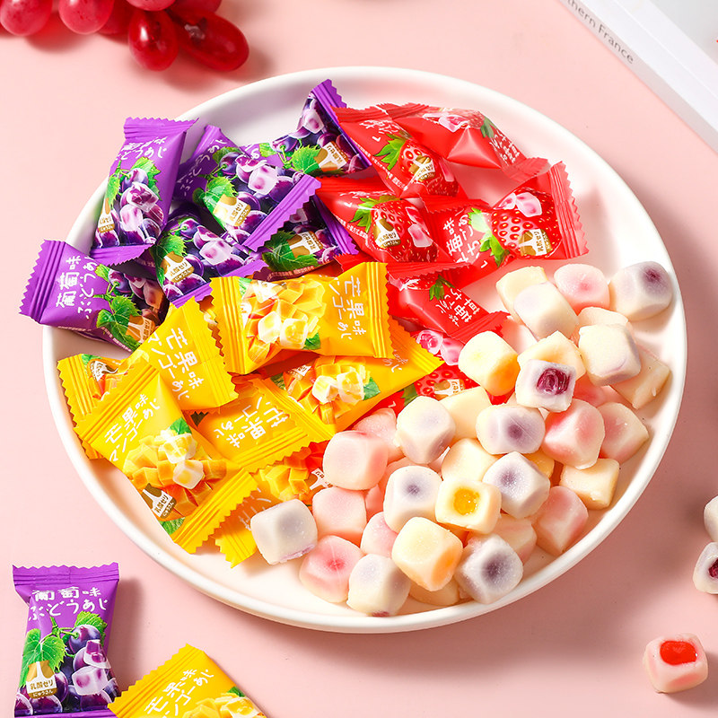 结婚庆喜糖爆浆乳酸菌夹心水果味软糖高颜值解馋网红零食休闲糖果,淘宝优惠券,粉丝福利购,淘宝优惠卷