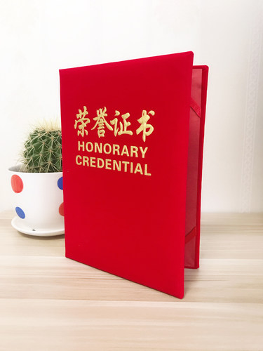 荣誉证书定做可打印制作获奖证书奖状聘书绒面烫金证书封皮送内芯 - 图2