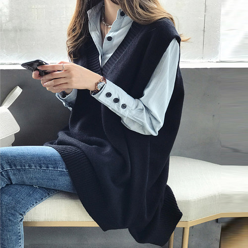 2025秋季衬衣女士200斤大码网红衬衫设计感小众长袖上衣二件套潮 - 图0