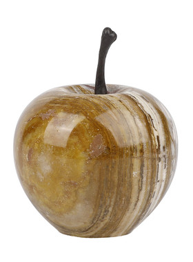 天然玉苹果摆件酒柜北欧家居饰品