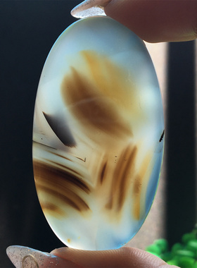 马料海洋玉髓大吊坠方牌风景奇石草花玛瑙摆件一景一物精品像形W