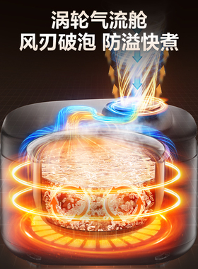 苏泊尔小快电饭煲家用5L大容量0氟不粘球釜内胆智能多功能电饭锅