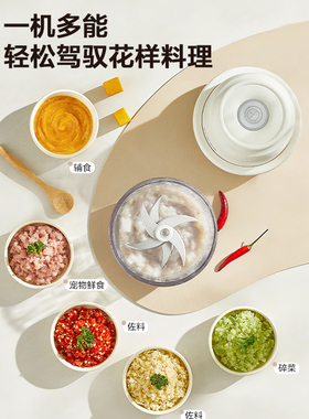 苏泊尔电动蒜蓉机一键速绞