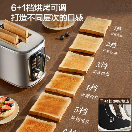 Supor small fast toaster household fast oven high-power widened baking slot multi-functional automatic toaster