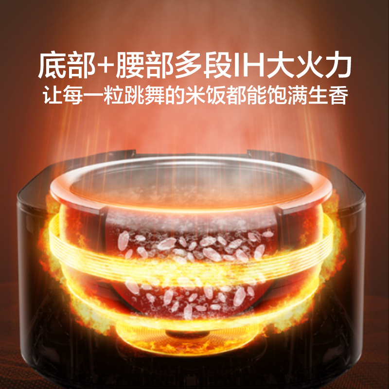 苏泊尔0涂层电饭煲不粘有钛IH电磁加热4L容量多功能智能电饭锅 - 图2