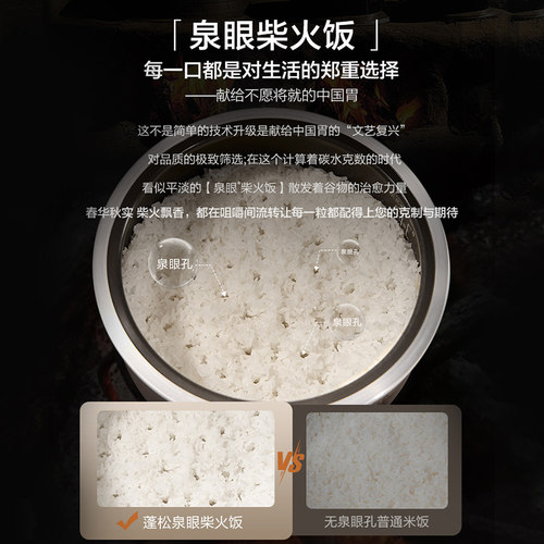 苏泊尔旋焰釜蓬蓬煲电饭煲家用IH远红外多功能不粘容量煮饭锅 - 图1