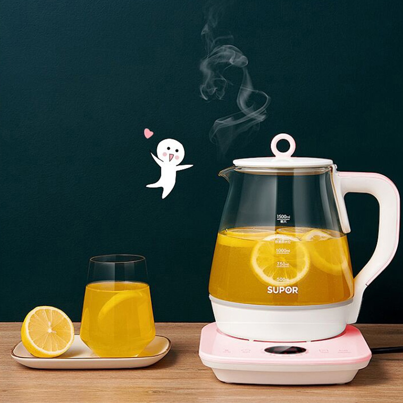 苏泊尔官方旗舰店苏泊尔养生壶YJ21家用多功能煮茶器煮茶壶办公室小型花茶壶养身3