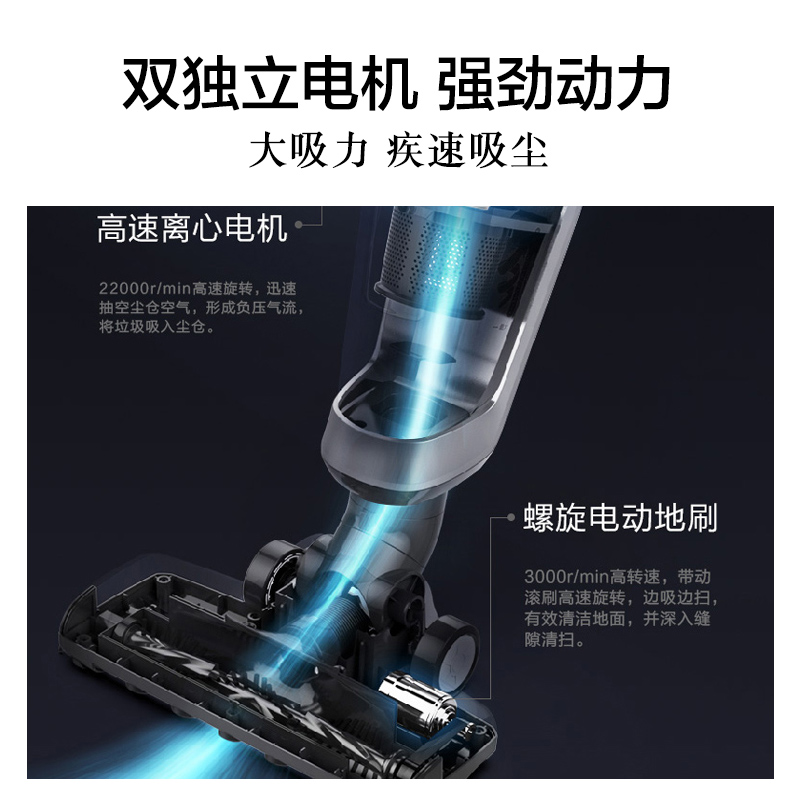 苏泊尔官方旗舰店苏泊尔VCS55A吸尘器家用无线大吸力立式除螨除尘仪手持式吸尘机2