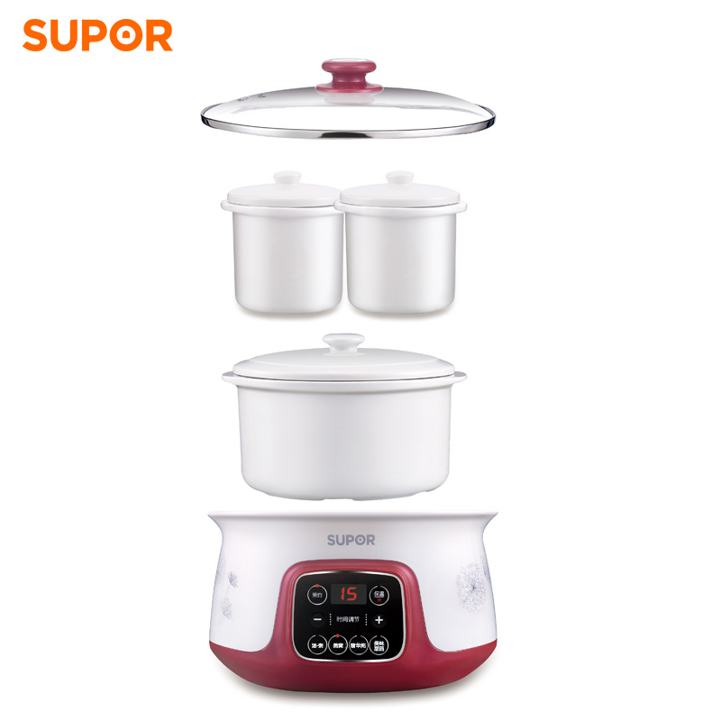 苏泊尔官方旗舰店苏泊尔小电炖锅YC812家用迷你多功能电炖盅陶瓷隔水炖煲汤锅正品1