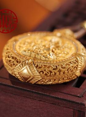 平安扣八大守护神观音吊坠足银