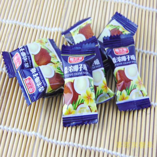 海南岛特产椰尔蜜香浓椰子硬糖休闲小零食糖果结婚散装喜糖500克 - 图0