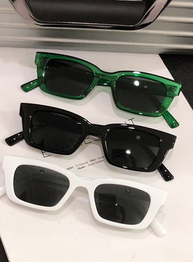 小框长方形墨镜防紫外线个性男女
