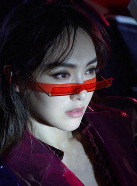 墨镜男款2025新款中国新说唱眼镜黄色一体嘻哈痞帅个性潮流男女韩