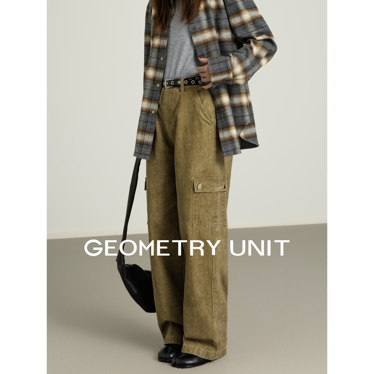 几何单元美式复古水洗多口袋休闲工装裤时尚新款宽松纯棉阔腿裤子,淘宝优惠券,粉丝福利购,淘宝优惠卷