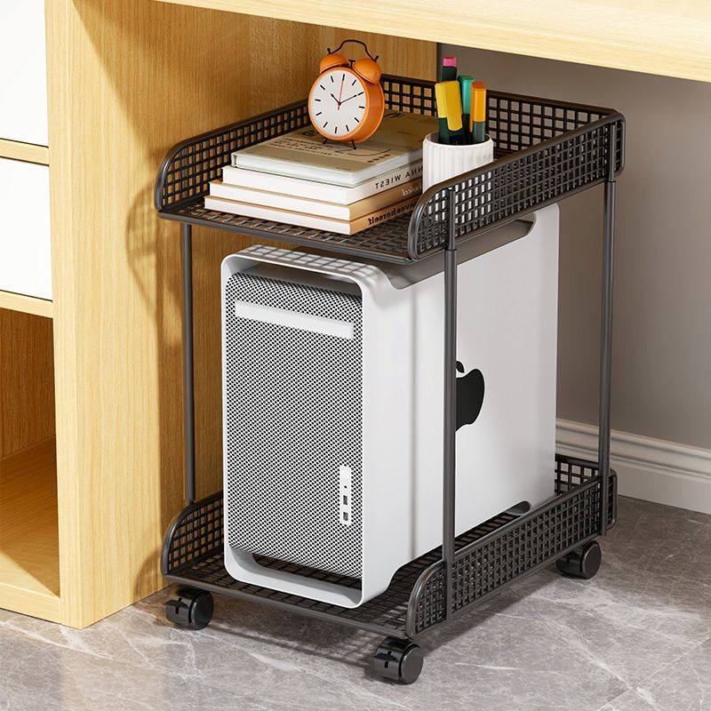 Computer host bracket bracket removable chassis base with pulley rack Home desktop office tray