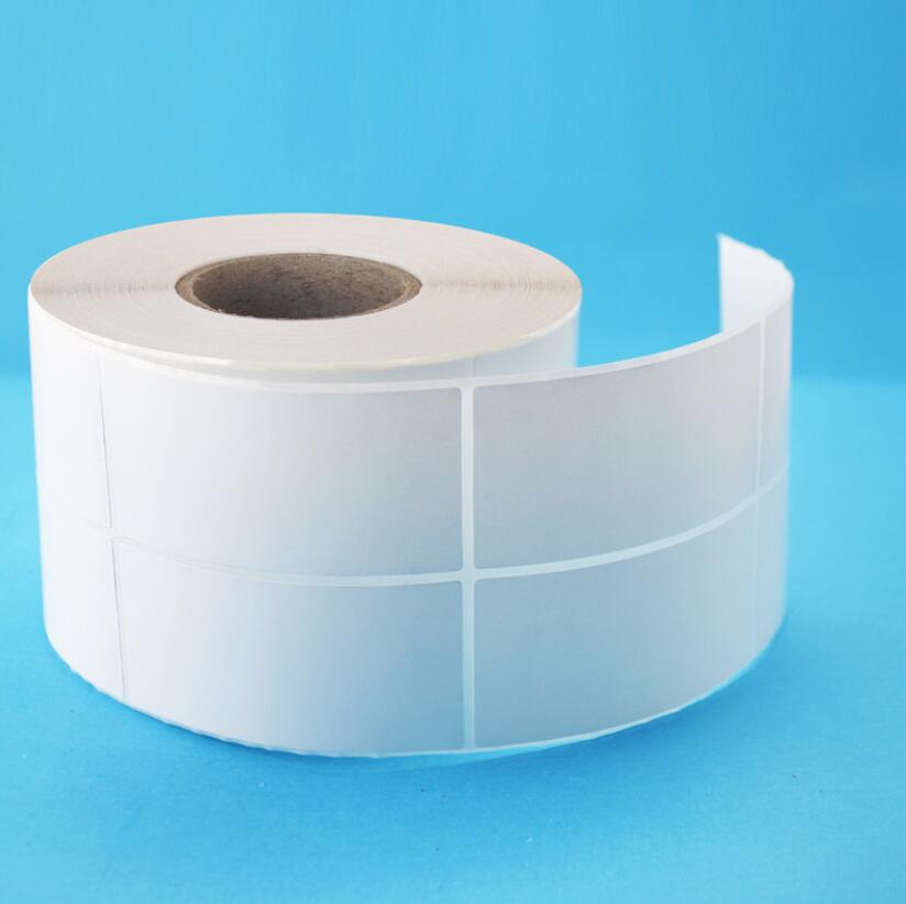 单排双排标签纸40x80铜版不干胶纸TSC244 T4502E T4503E MA2400 C168  TX2/TX3/TX6 ZT210 410 511 420条码纸 - 图0