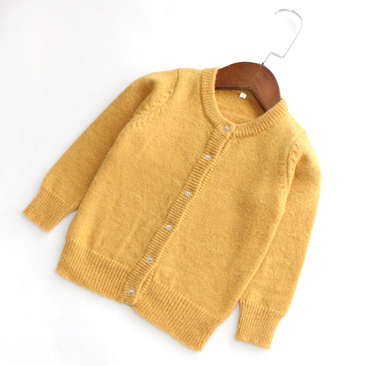 2025春秋新款纯色毛衣开衫男女童羊毛衫儿童针织衫中大童外套薄款,淘宝优惠券,粉丝福利购,淘宝优惠卷