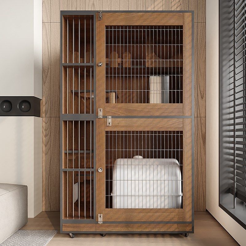 猫别墅实木猫笼子超大空间豪华家用室内猫窝屋带厕所一体猫舍猫柜,淘宝优惠券,粉丝福利购,淘宝优惠卷