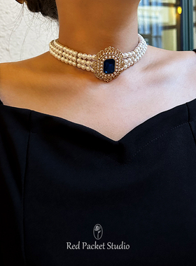 法式轻奢宫廷风珍珠项链