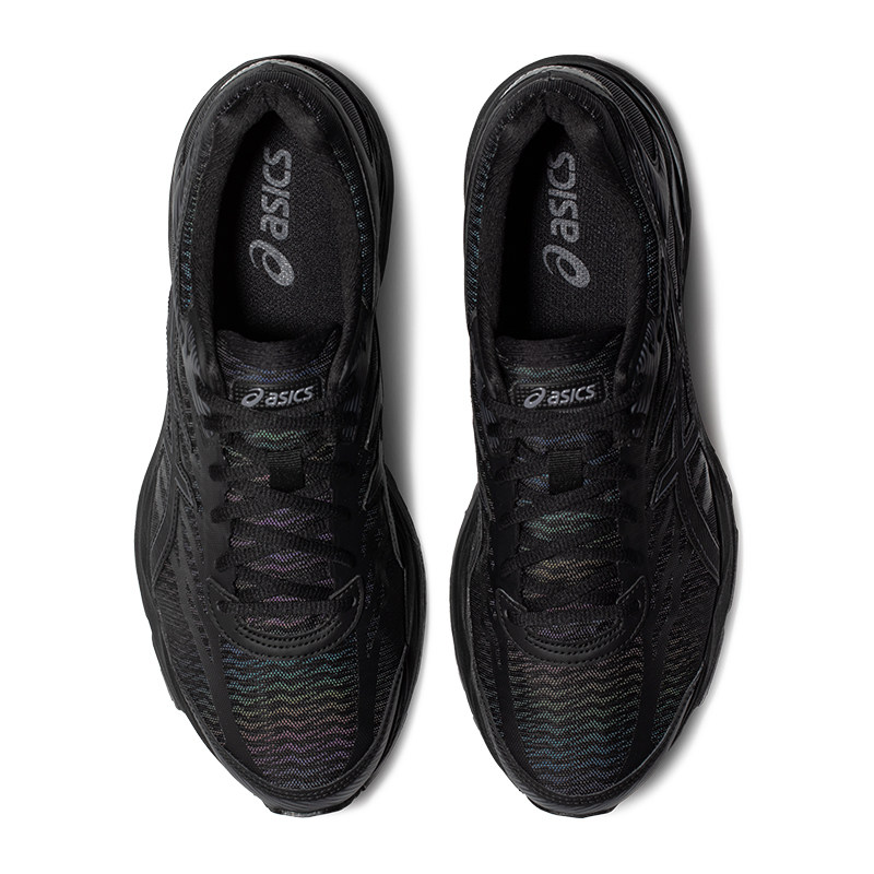 asics gel-flux 4缓震黑色透气男鞋 伟伦运动户外跑步鞋